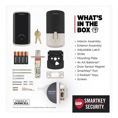 Kwikset Halo Select Wi-Fi and Matter Enabled Smart Lock, Satin Nickel